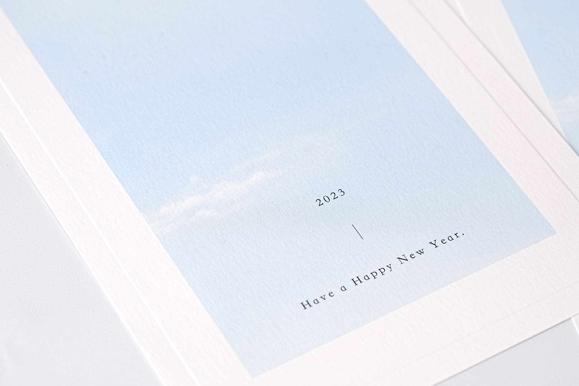 エンボス加工の年賀状